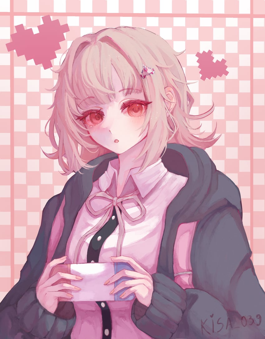 nanami chiaki (danganronpa and 2 more) drawn by kitkisaa