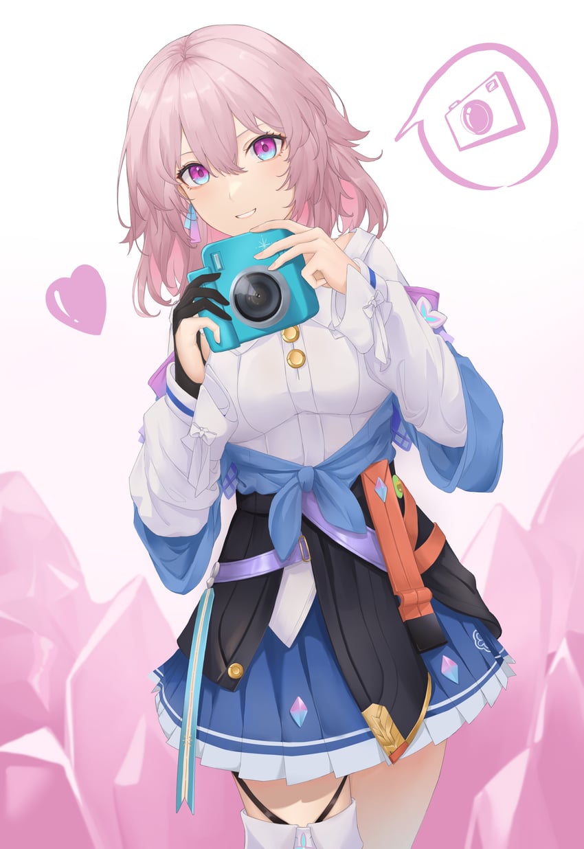march 7th (honkai and 1 more) drawn by kinokoneko
