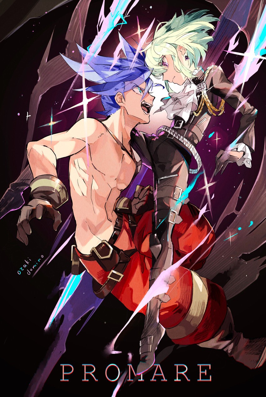 lio fotia and galo thymos (promare) drawn by ozaki_domino