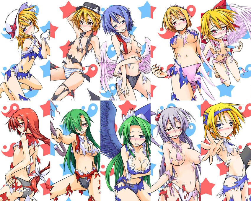 alice margatroid, kazami yuuka, shinki, mima, okazaki yumemi, and 5 more (touhou) drawn by hemogurobin_a1c