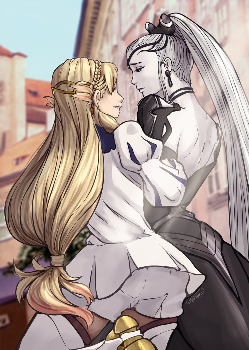 sharena and eir (fire emblem and 1 more) drawn by nerinea