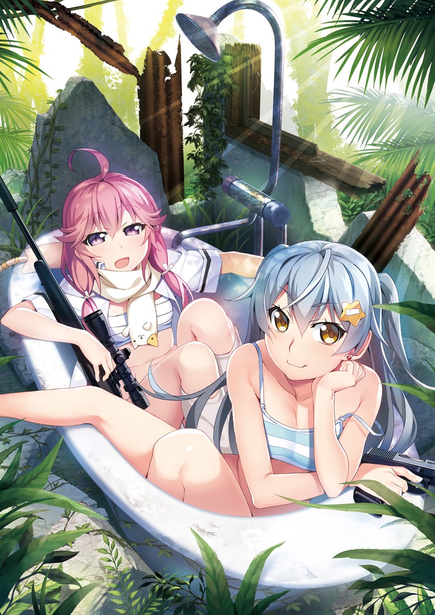 shishigaya touka and ikoma murasaki (grisaia and 1 more) drawn by watanabe_akio