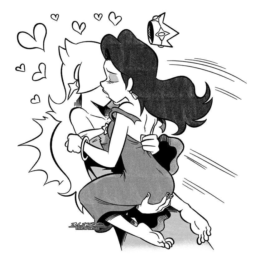 rosalina and pauline (mario) drawn by brandon_santiago