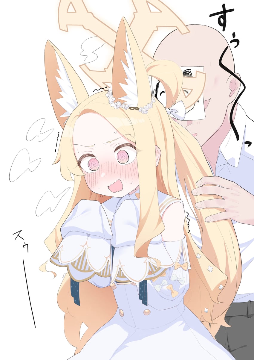 sensei and seia (blue archive) drawn by shiroron_mochi