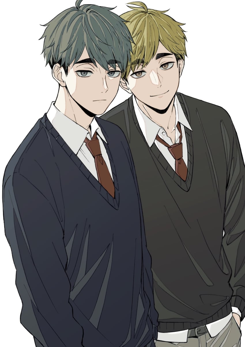 miya atsumu and miya osamu (haikyuu!!) drawn by bright_7wt