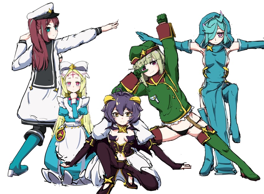 hiiragi utena, magia baiser, araga kiwi, leoparde, morino korisu, and 5 more (dragon ball and 2 more) drawn by suzunarisakuya