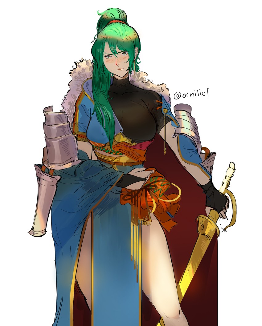lyn (fire emblem and 2 more) drawn by ormille