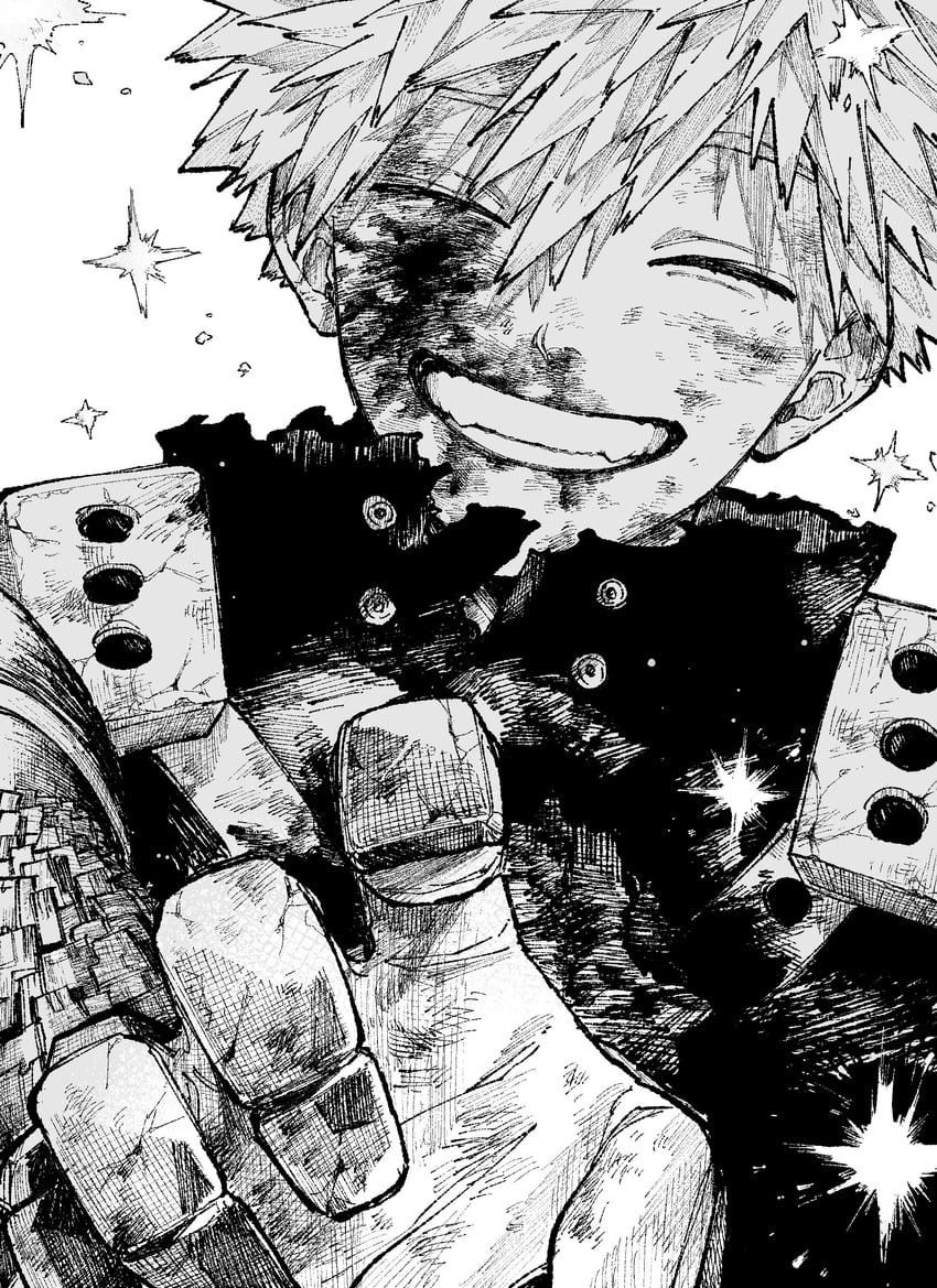 bakugou katsuki (boku no hero academia) drawn by kome_uo