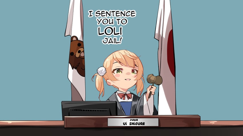 shigure ui and pedobear (indie virtual youtuber) drawn by sydus