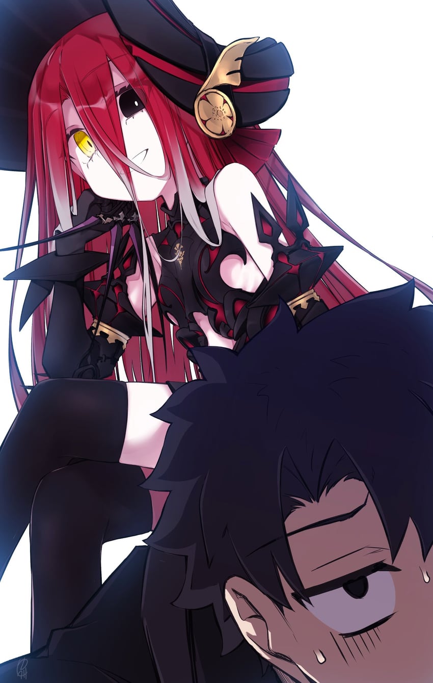 fujimaru ritsuka and typhon ephemeros (fate and 1 more) drawn by yubeshi_(zecxl)