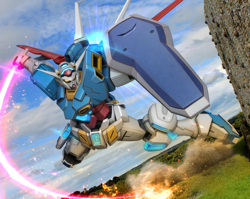 g-self and g-self atmospheric pack (gundam and 1 more) drawn by hiropon_(tasogare_no_puu)