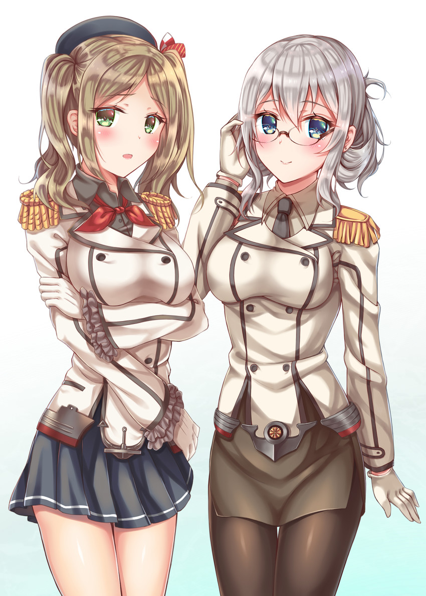 kashima and katori (kantai collection) drawn by zhou_yu_(ppaaqz1995)