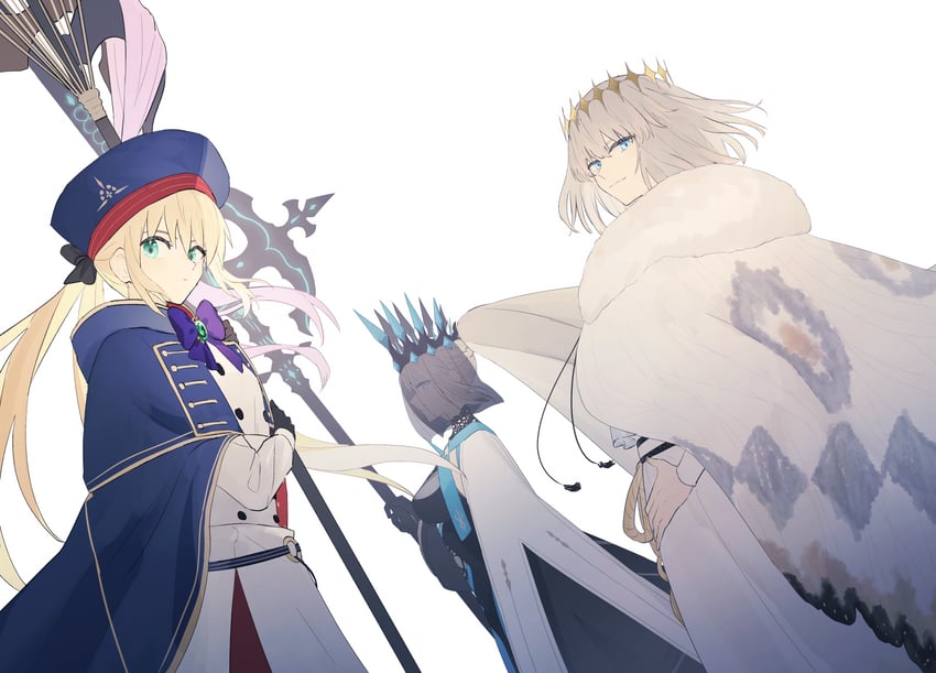 artoria pendragon, morgan le fay, artoria caster, and oberon (fate and 1 more) drawn by ninjin_(ne_f_g_o)