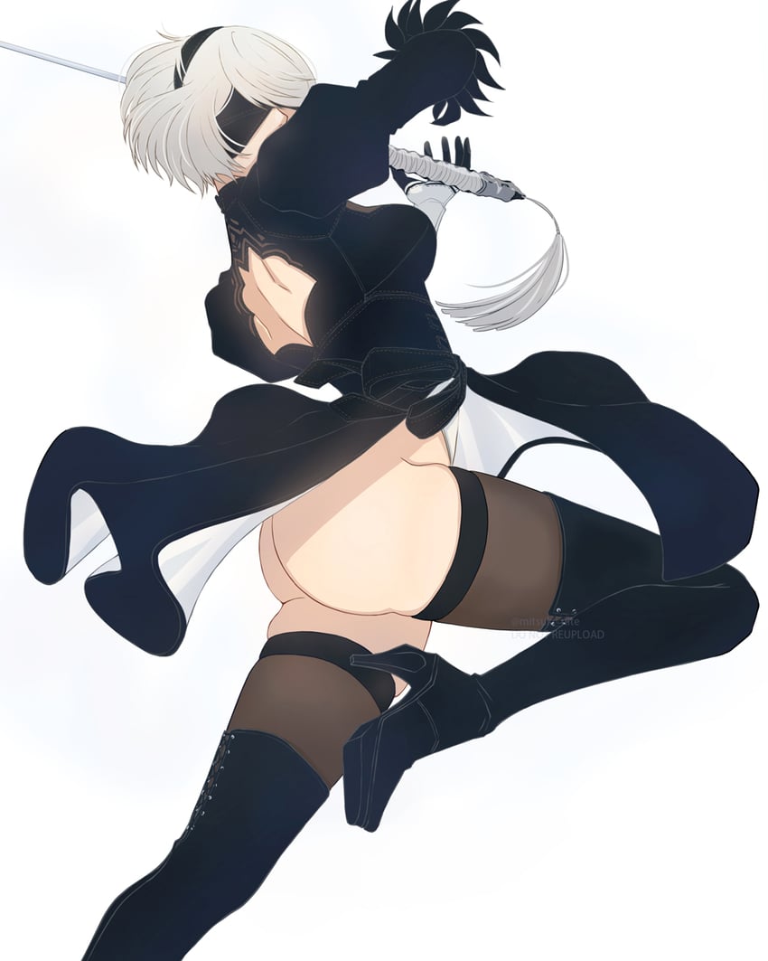 2b (nier and 1 more) drawn by mitsuki_nite