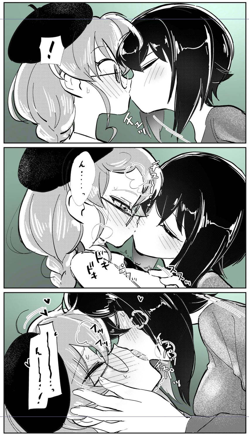 nishizumi maho and anchovy (girls und panzer) drawn by eisu_(eith)