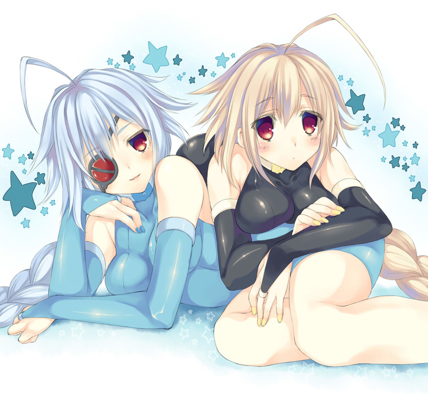 nu-13 and lambda-11 (blazblue) drawn by hime_gyo