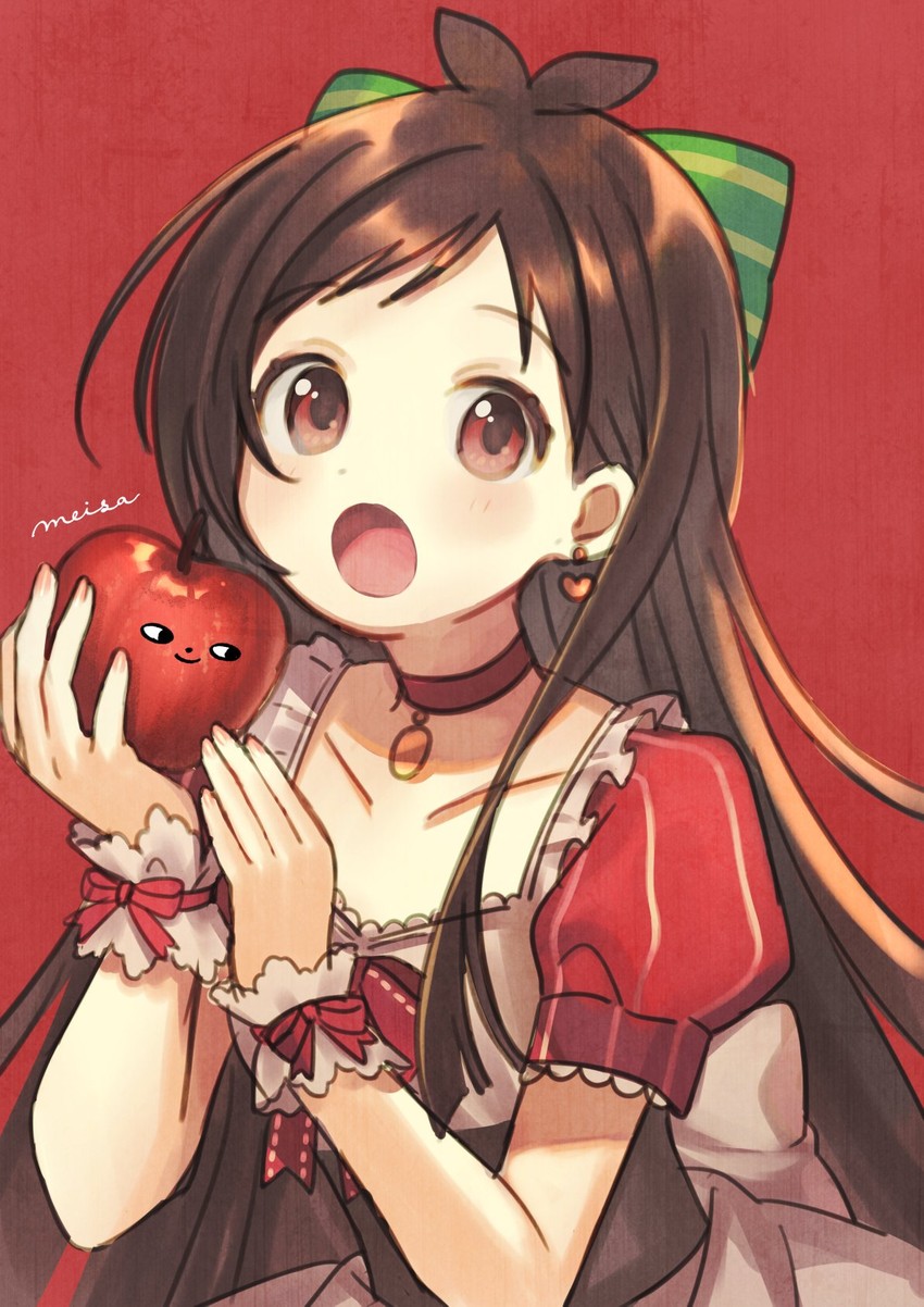 tsujino akari and ringorou (idolmaster and 1 more) drawn by meisa