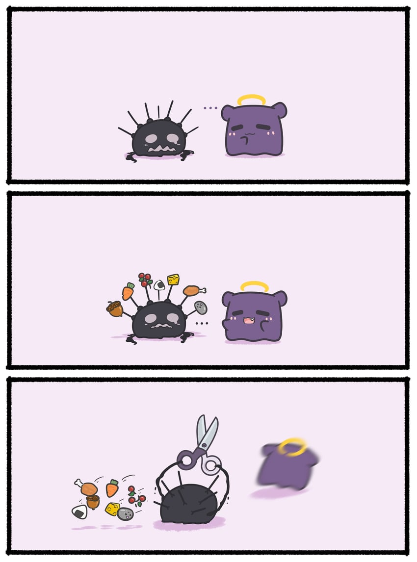 takodachi, yorick, and pebble (hololive and 1 more) drawn by mpien