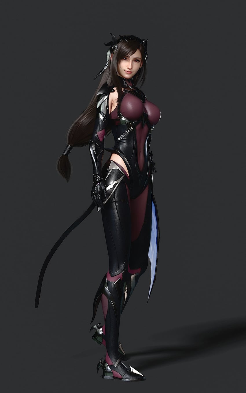 tifa lockhart (final fantasy and 2 more) drawn by sreliata