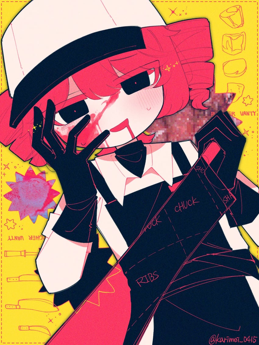 kasane teto (utau and 1 more) drawn by karimei_(karimei_0415)