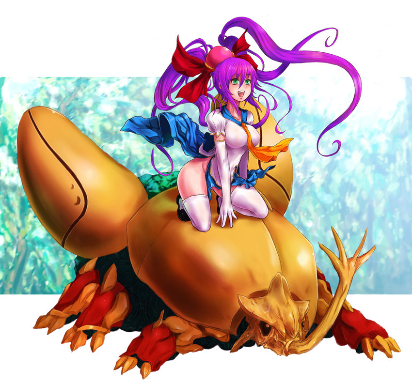 reco and kiniro (mushihime-sama) drawn by kara_(color)