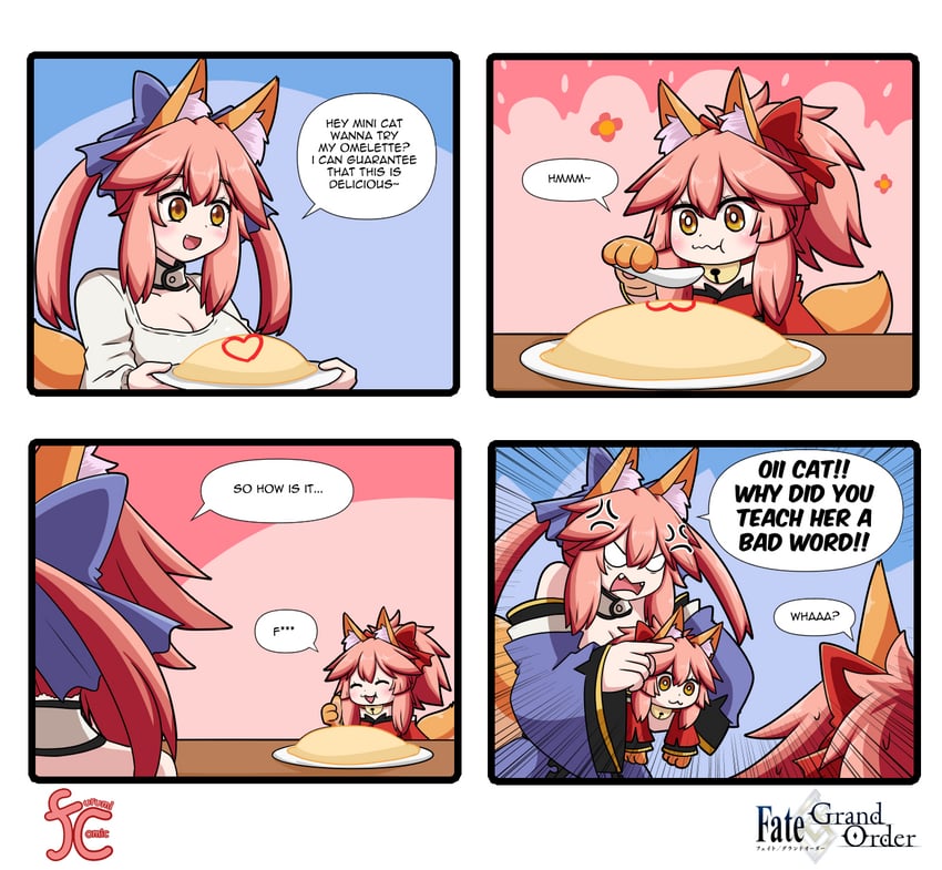 tamamo, tamamo no mae, and tamamo cat (fate and 1 more) drawn by keita_naruzawa