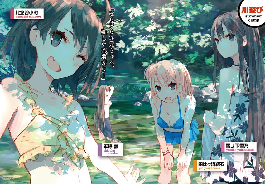 yukinoshita yukino, yuigahama yui, hikigaya komachi, and hiratsuka shizuka (yahari ore no seishun lovecome wa machigatteiru.) drawn by ponkan_8