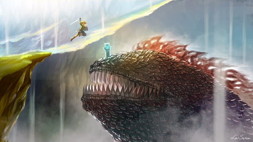 link and the imprisoned (the legend of zelda and 1 more) drawn by la-sera