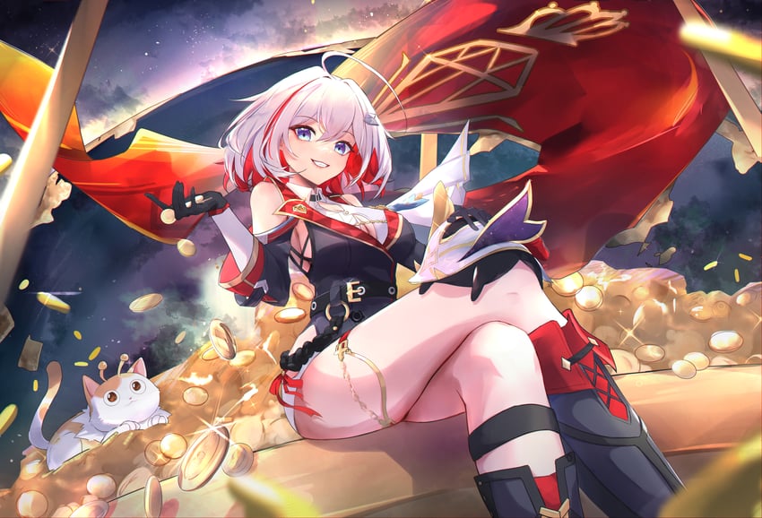 topaz, trotter, and numby (honkai and 1 more) drawn by elphe