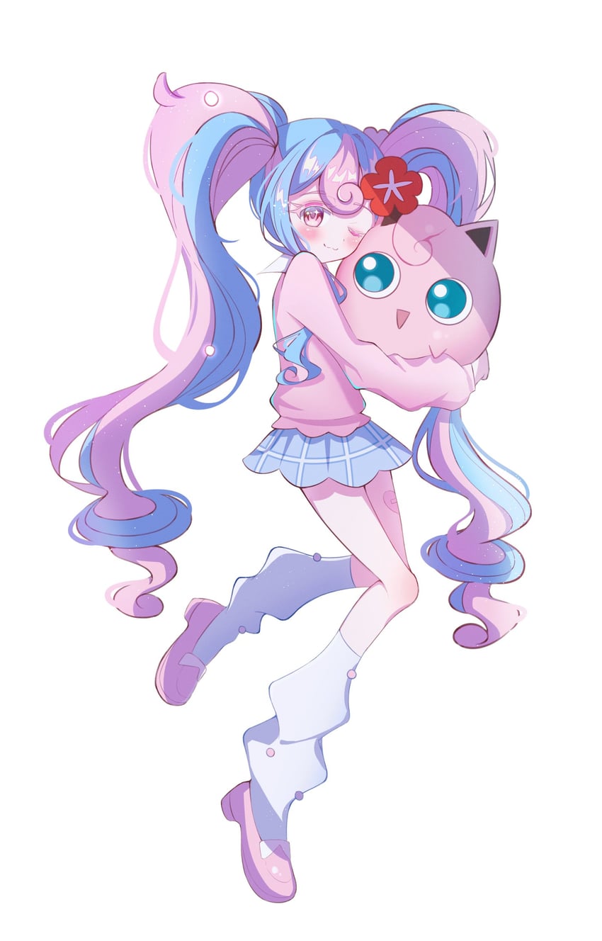 hatsune miku, jigglypuff, and fairy miku (pokemon and 2 more) drawn by meuleuleu
