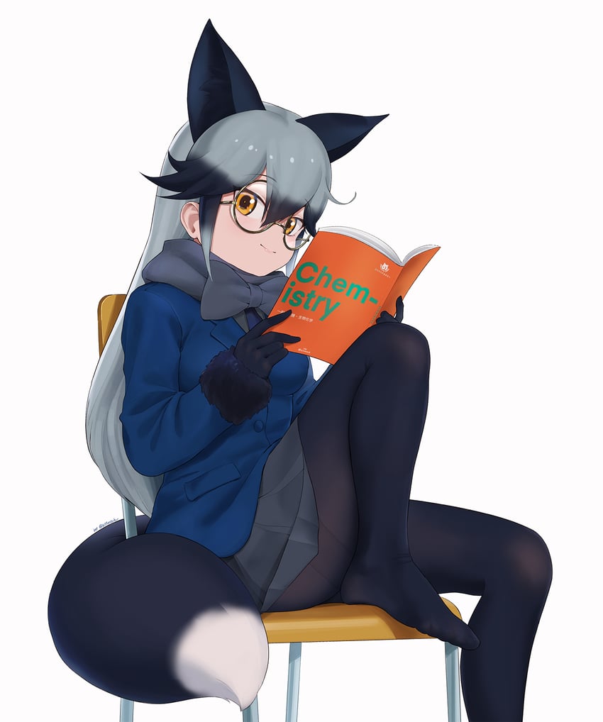 silver fox (kemono friends) drawn by beleven