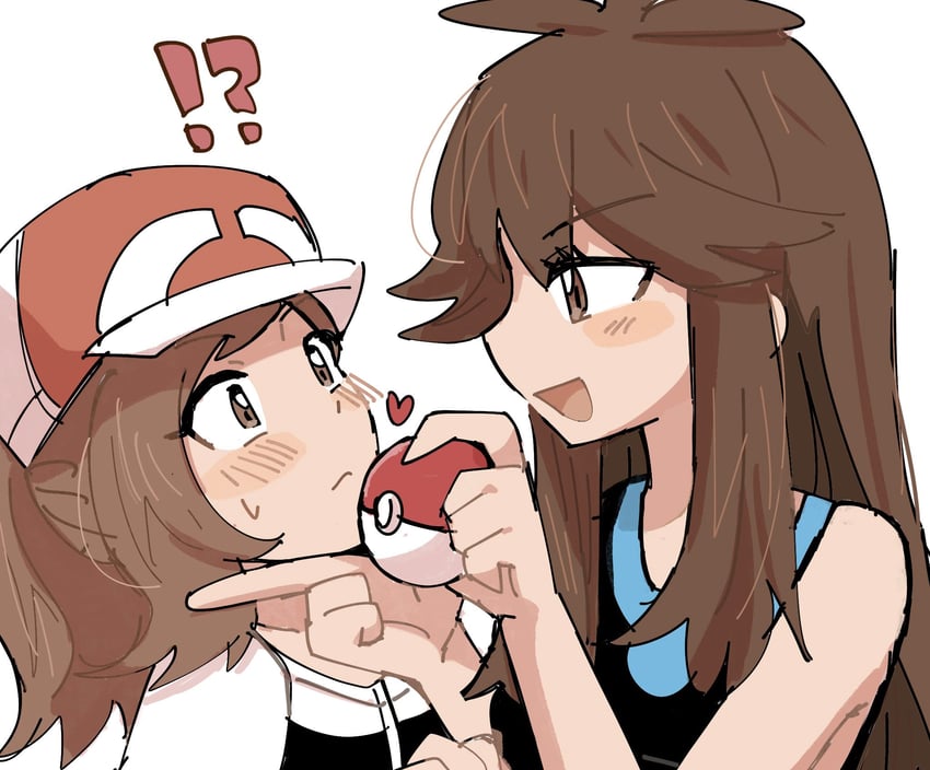 green and elaine (pokemon and 1 more) drawn by han0579