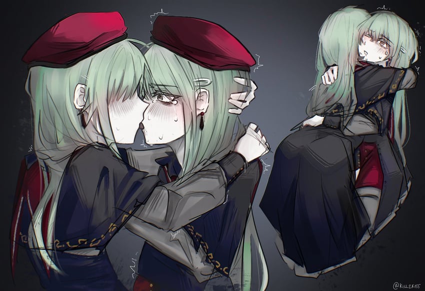 wakaba mutsumi and mortis (bang dream! and 1 more) drawn by kill2kiss