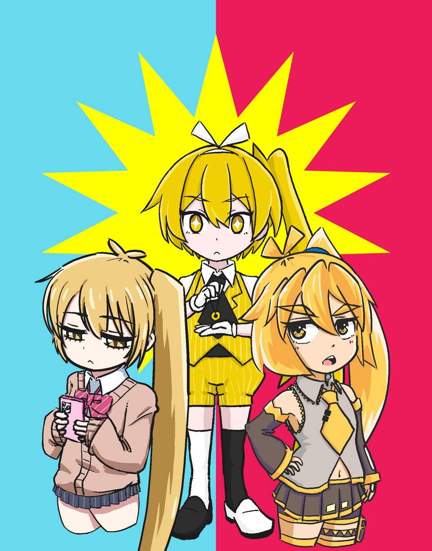 akita neru (vocaloid and 2 more) drawn by smith_hioka