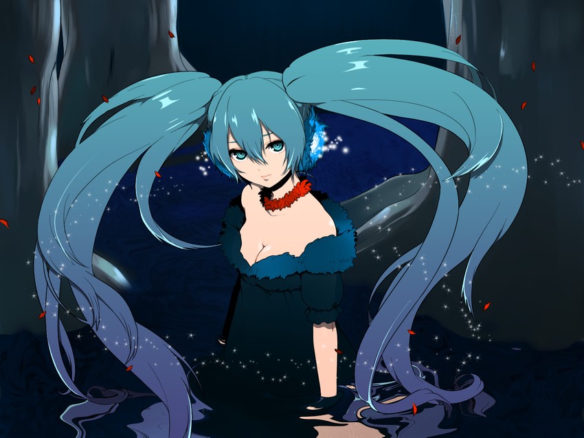 hatsune miku (vocaloid and 1 more) drawn by kurono_yuu