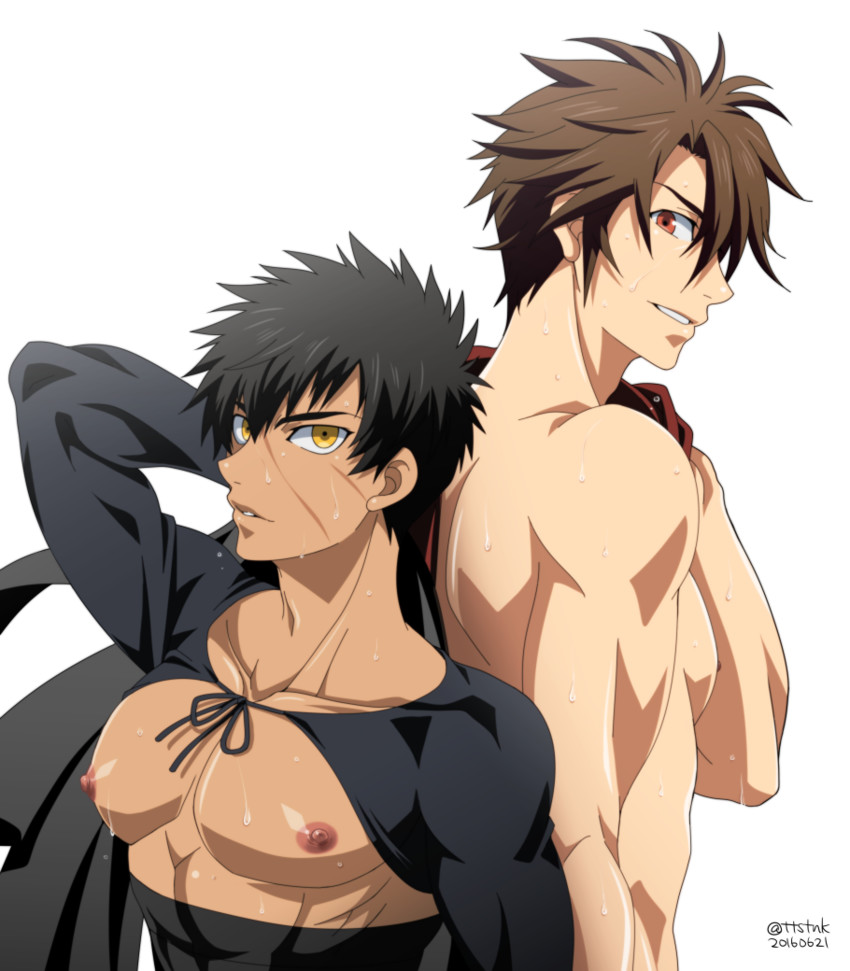 doudanuki masakuni and otegine (touken ranbu) drawn by wauwa