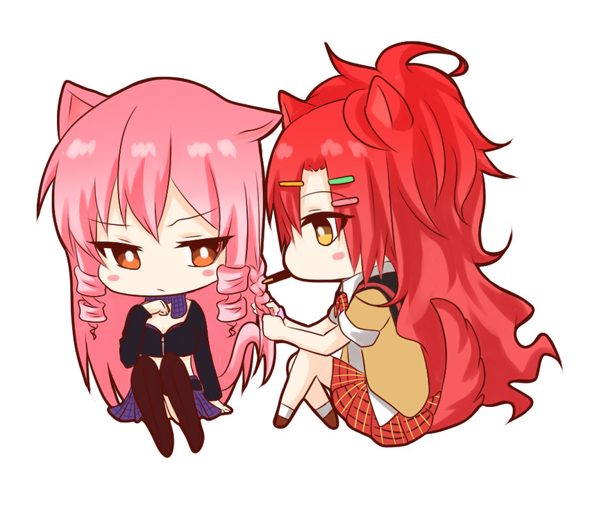 inukai isuke and sagae haruki (akuma no riddle) drawn by nyasa