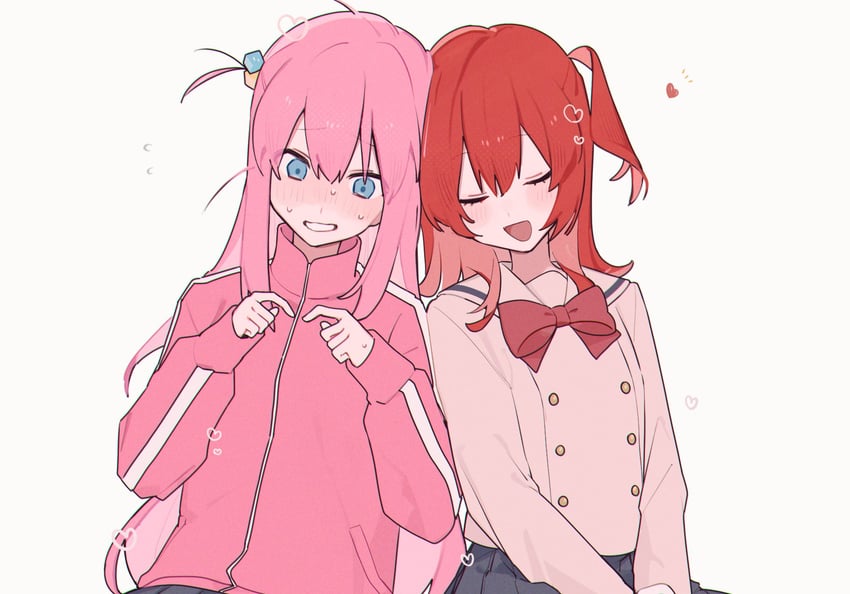 gotoh hitori and kita ikuyo (bocchi the rock!) drawn by comugikun