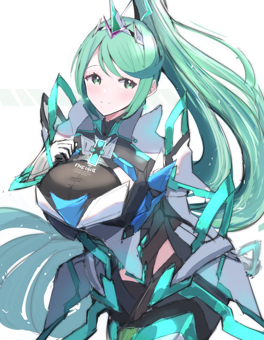 pneuma (xenoblade chronicles and 1 more) drawn by juneplums
