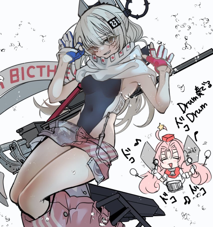 drum, wahoo, and wahoo kai (kantai collection) drawn by anno88888