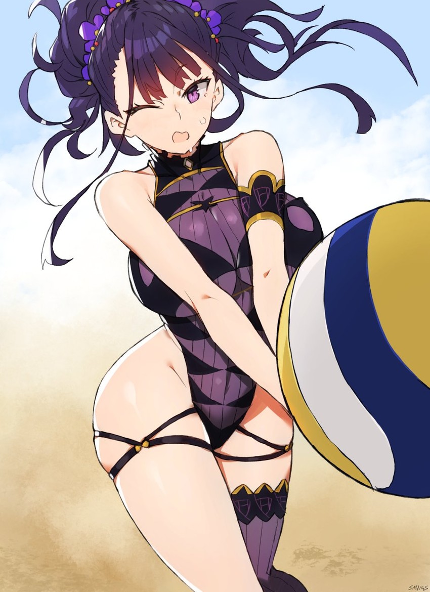 murasaki shikibu (fate and 1 more) drawn by suminagashi