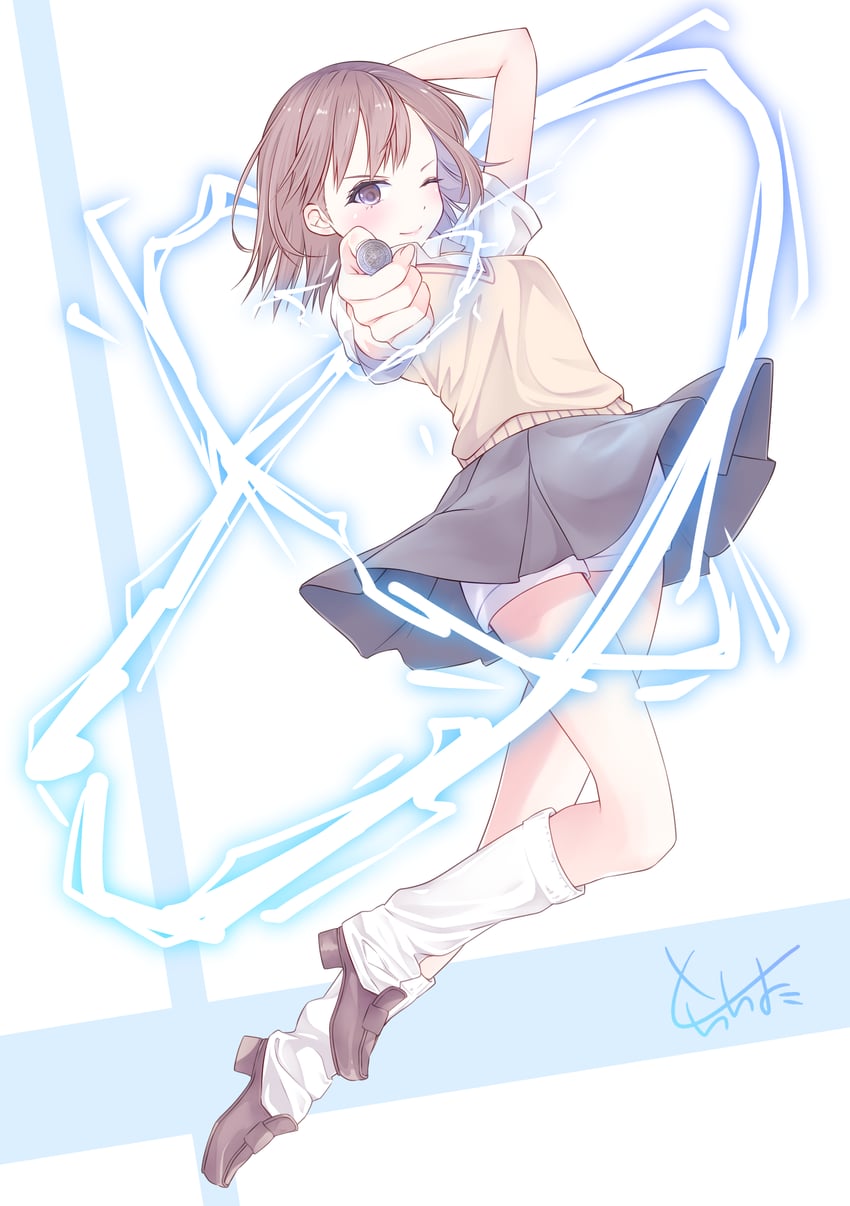 misaka mikoto (toaru majutsu no index and 1 more) drawn by torachiyo_nagao
