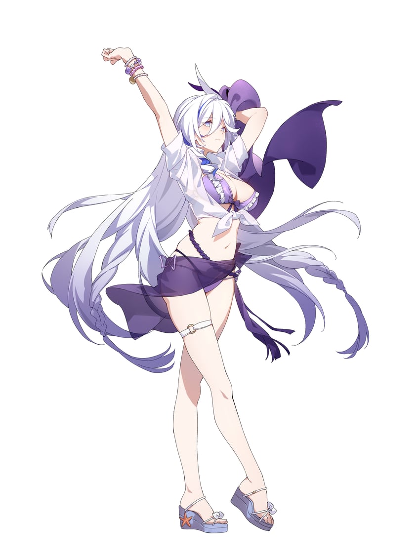 misteln schariac (honkai and 1 more) drawn by sylvia_(huajiuhuajiu)
