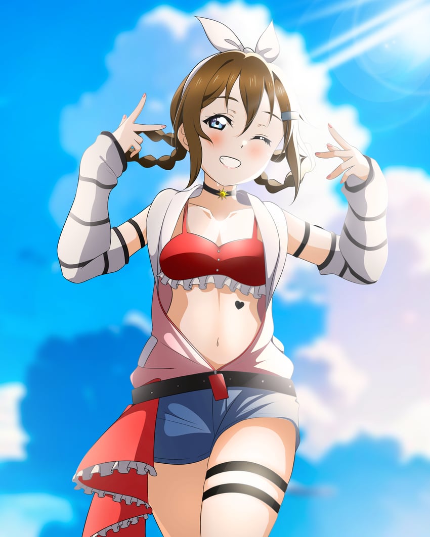 osaka shizuku (love live! and 2 more) drawn by kujo_awenn
