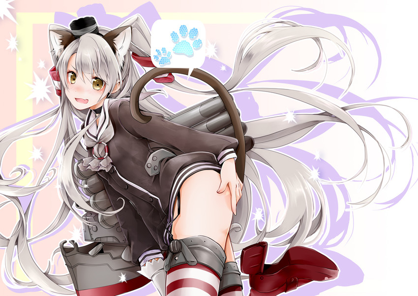 amatsukaze and rensouhou-kun (kantai collection) drawn by akatsuki_hijiri