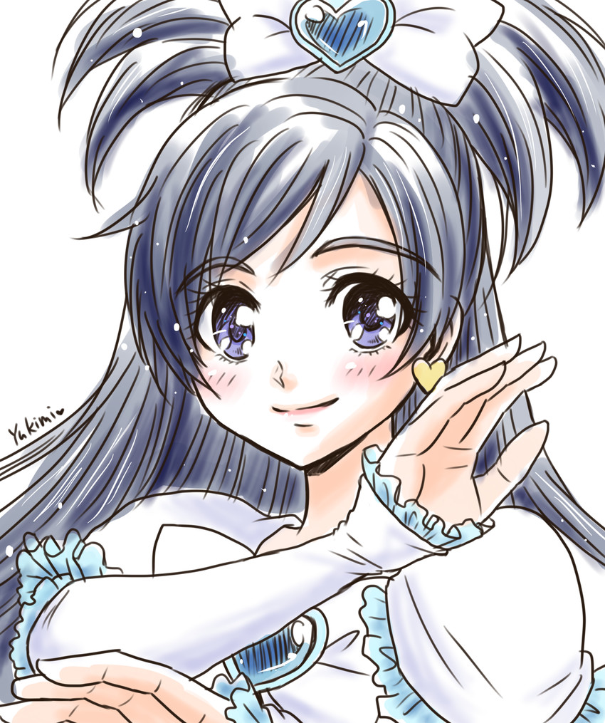 yukishiro honoka and cure white (precure and 1 more) drawn by yukimi_(kurumi-no-naruki)