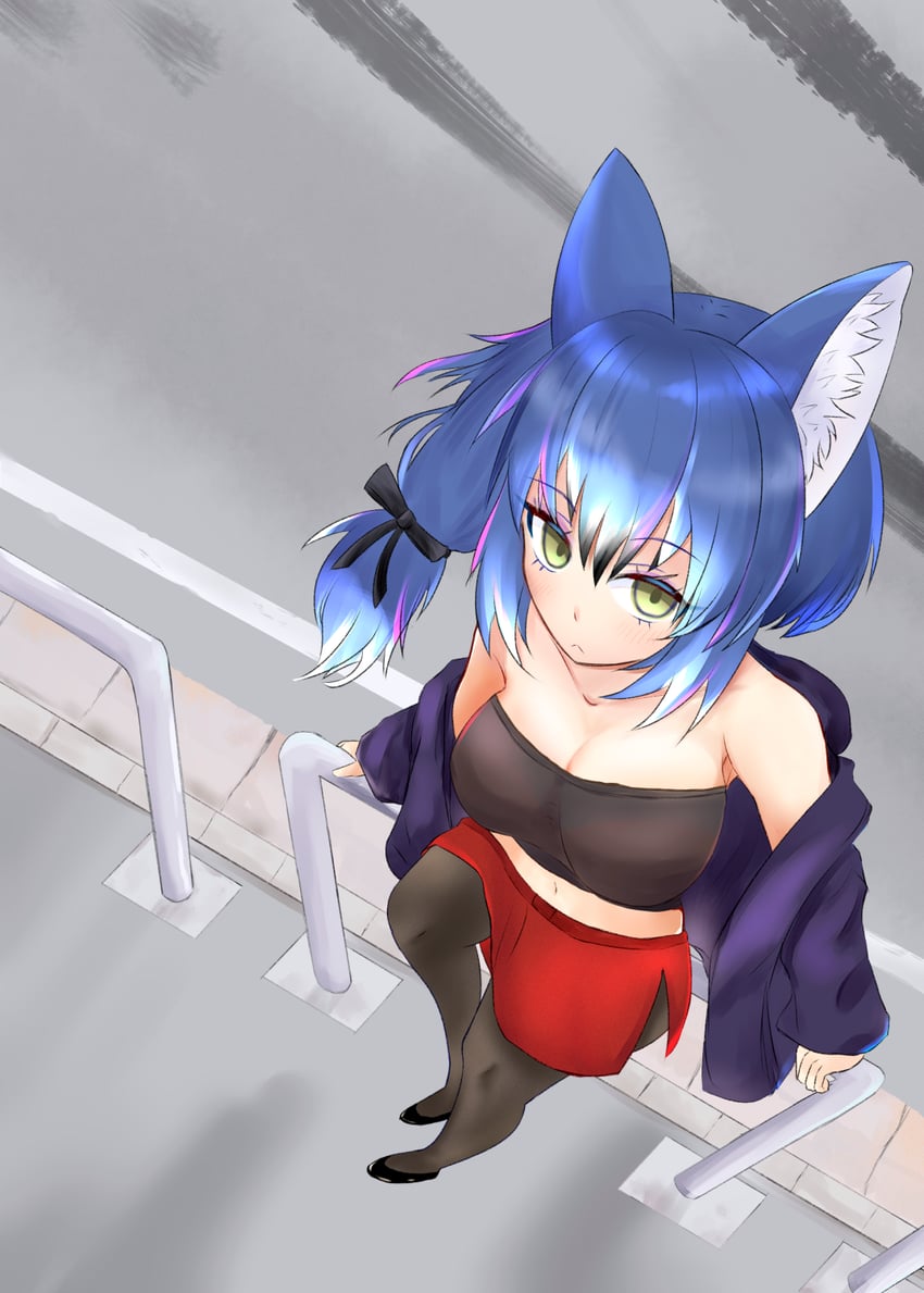 dire wolf (kemono friends and 1 more) drawn by nekomimi_illust