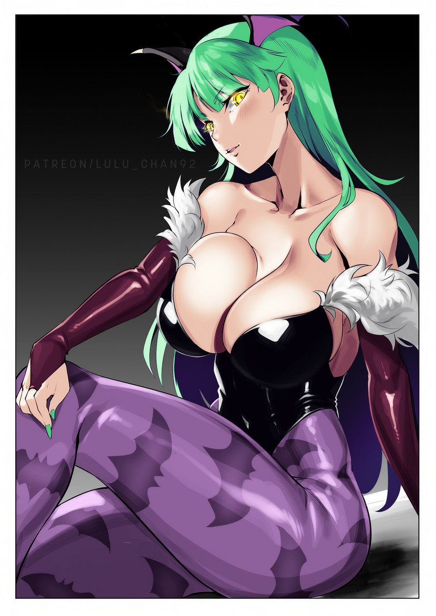 morrigan aensland (darkstalkers) drawn by lulu-chan92 and satansoft1