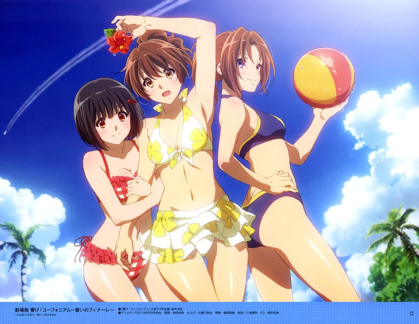 oumae kumiko, nakagawa natsuki, and hisaishi kanade (hibike! euphonium and 3 more) drawn by tsunoda_yuuki