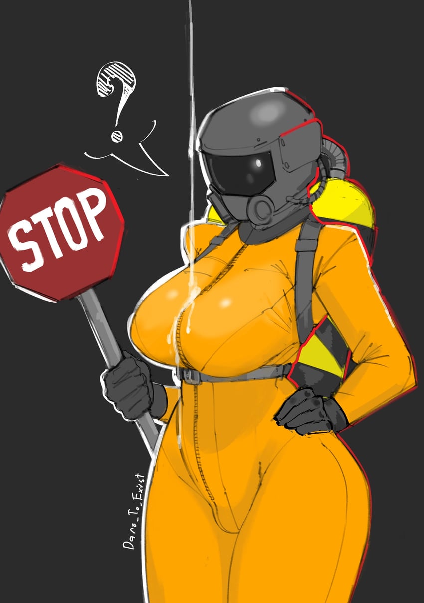 worker (lethal company) drawn by spooky_(dare_to_exist)
